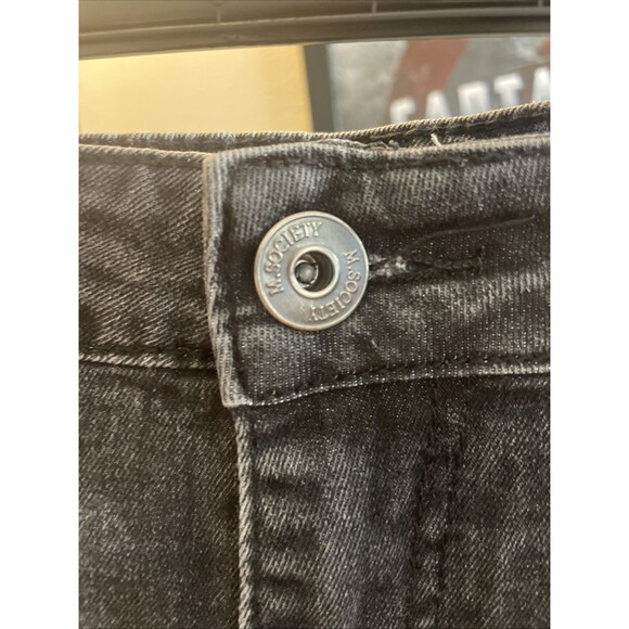 M.Society Jeans Men's 36x30 Black Light Wash Skinny Fit Stretch Denim - Picture 4 of 9